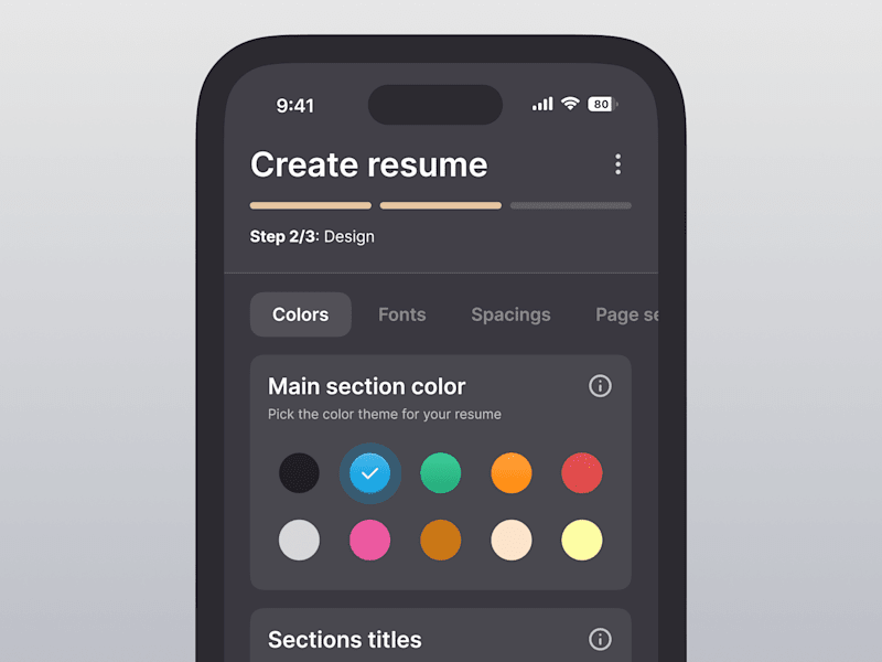 Cover image for Resume builder app