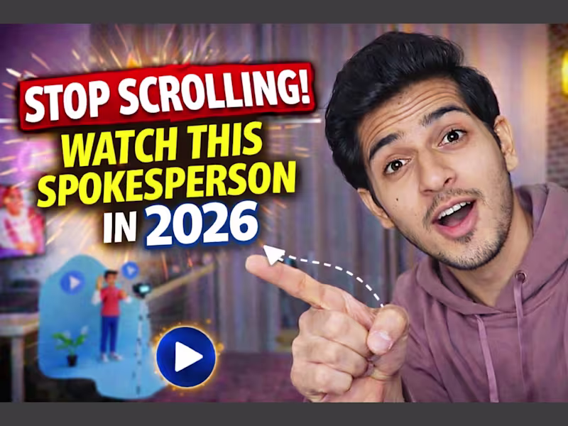 Cover image for On Camera Video Spokesperson, Actor, Presenter & UGC testimonial