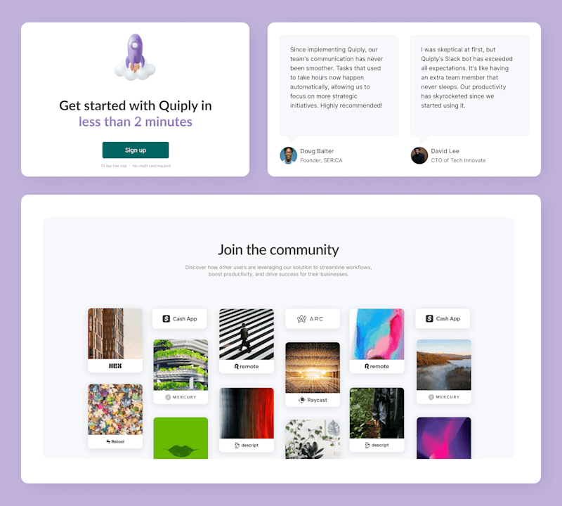 Cover image for Slack-bot startup landing page
