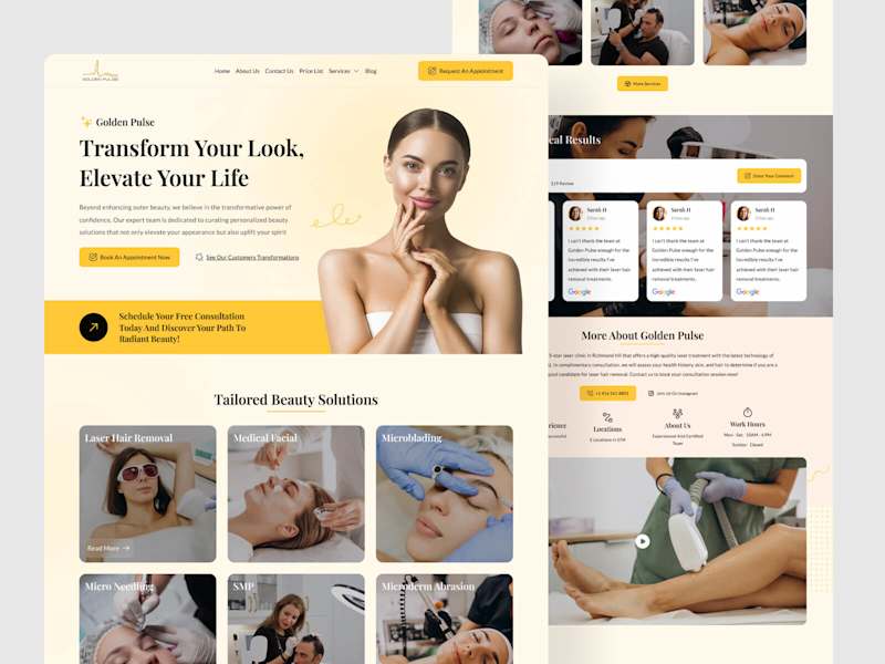 Cover image for Golden Pulse - Laser Hair Removal Clinic
