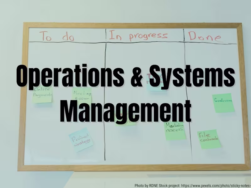 Cover image for Operations & Systems Management