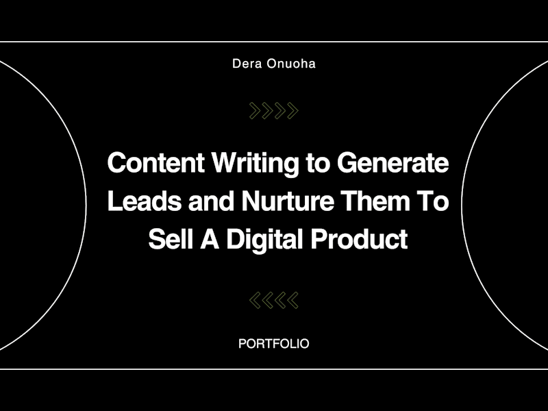 Cover image for Content Writing Sequence to Generate Leads for Digital Product