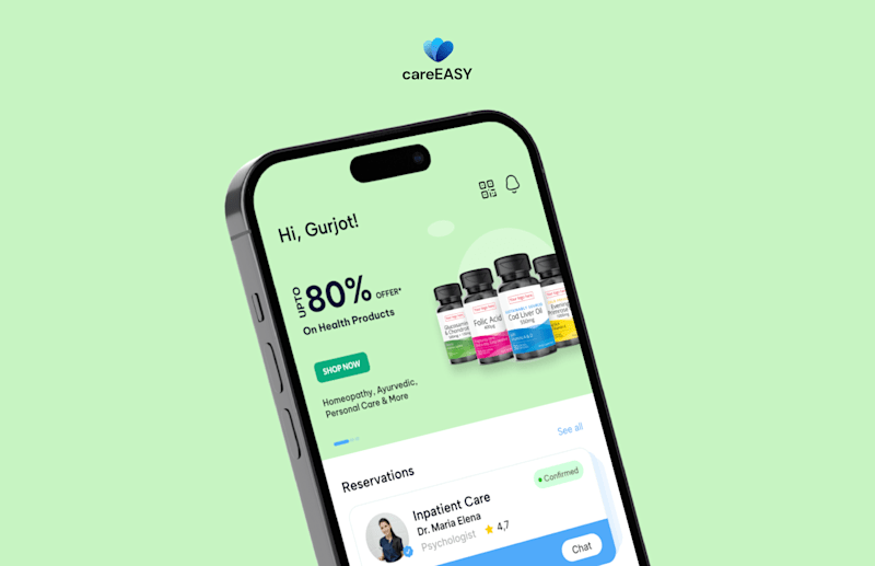 Cover image for Care Easy iOS Mobile App