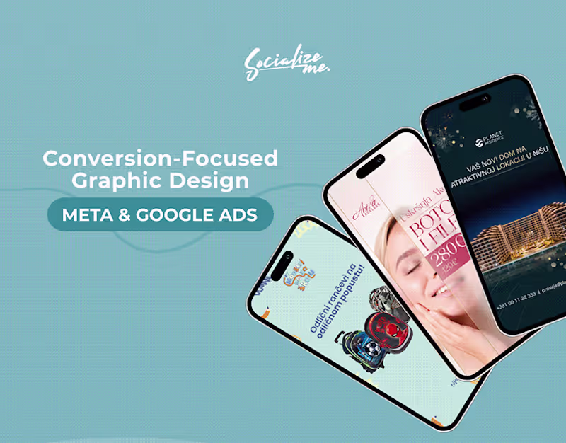 Cover image for Conversion-Focused Graphic Design, META AND GOOGLE ADS