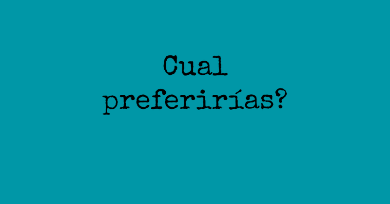 Cover image for Cual preferirías