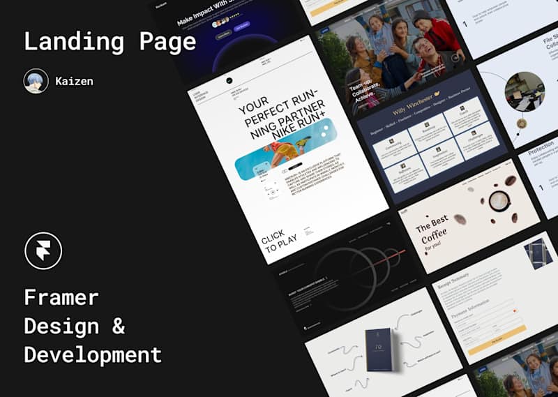Cover image for Framer Landing Page Design and Development