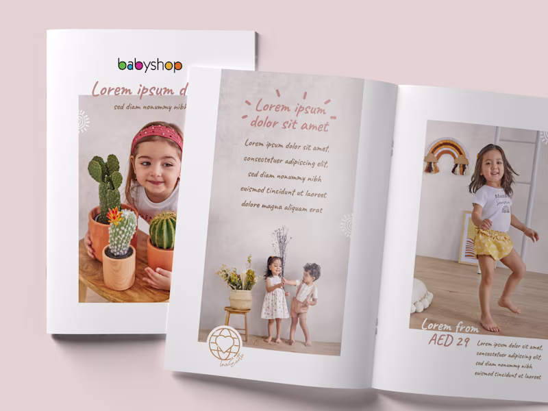 Cover image for Catalogue template design
