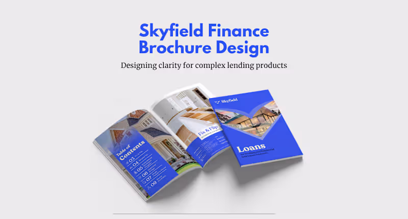 Cover image for Brochure Design for Real Estate Finance