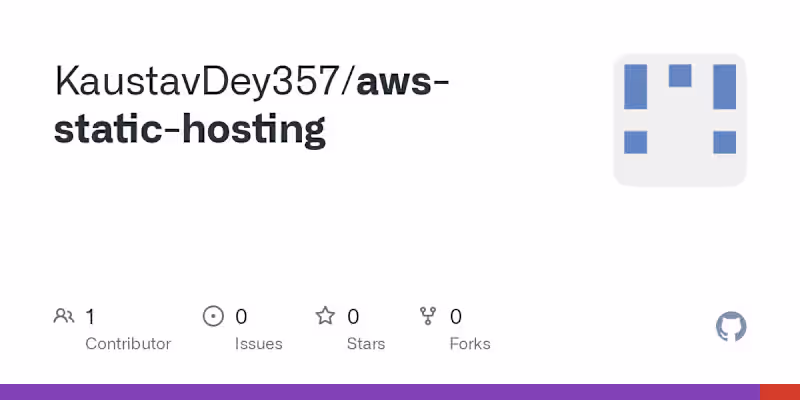 Cover image for AWS Static Website Hosting with S3 and CloudFront