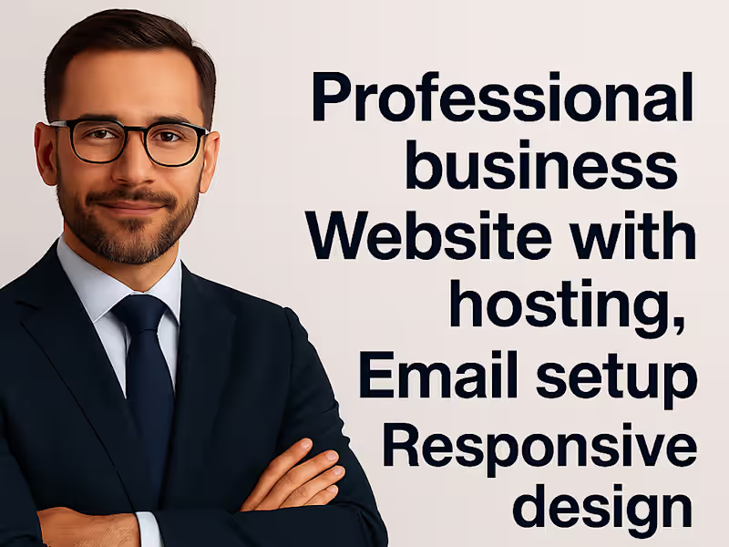 Cover image for Professional Business Website with Hosting, Email Setup
