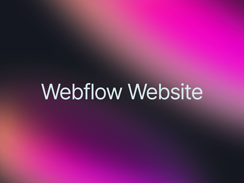 Cover image for Standard 5 - 6 page Webflow Website