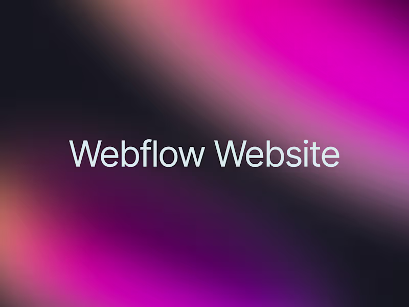 Cover image for Standard 5 - 6 page Webflow Website