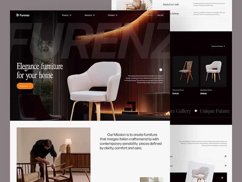 Cover image for Custom Home Decor & Furniture Website Design