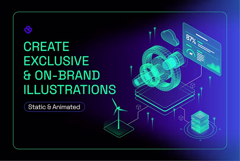 Cover image for Animated illustrations for SaaS landing page and apps