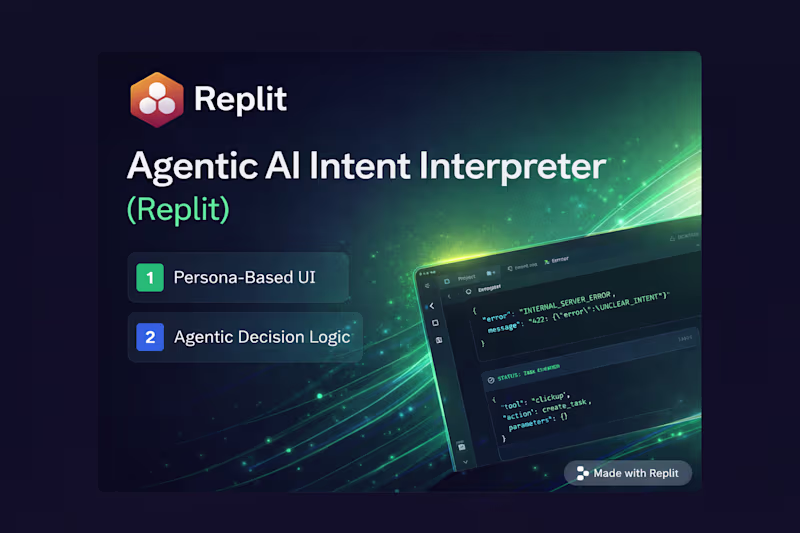 Cover image for Agentic AI Intent Interpreter (