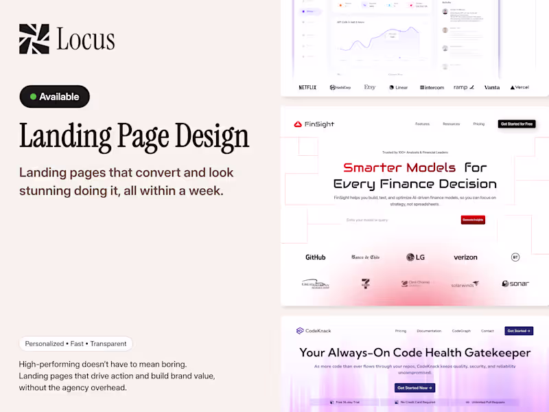 Cover image for Conversion-Focused Landing Page Design