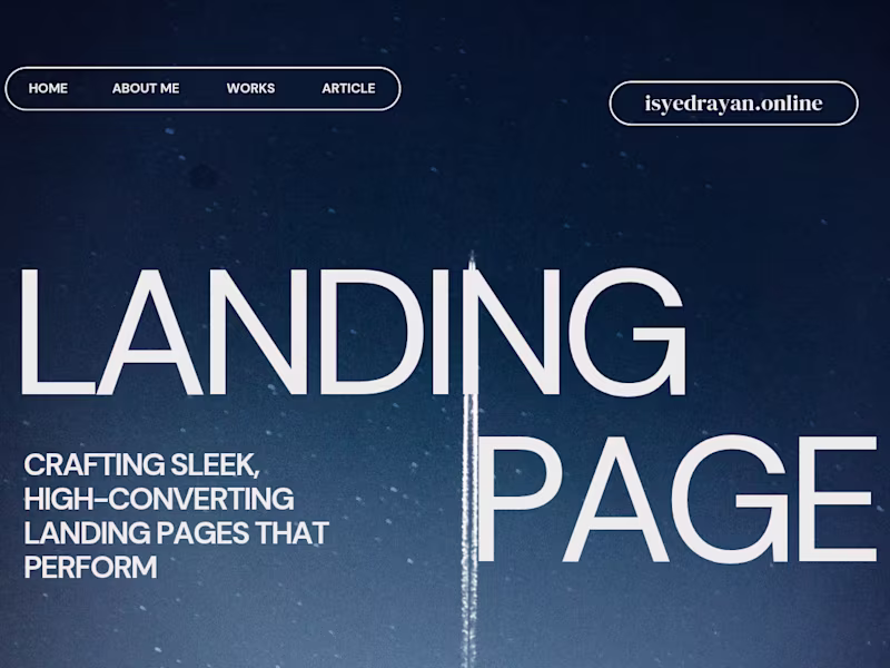 Cover image for High-converting landing pages built for speed and impact.