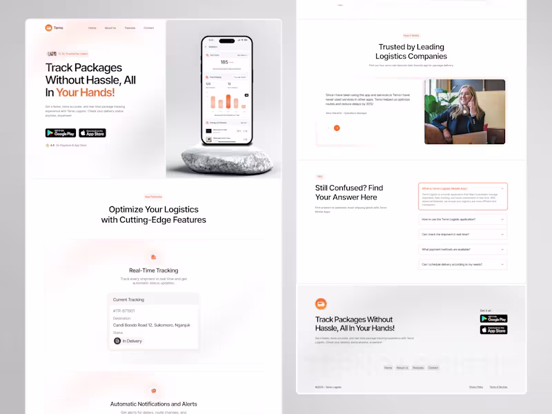 Cover image for Terno Logistic - Landing Page