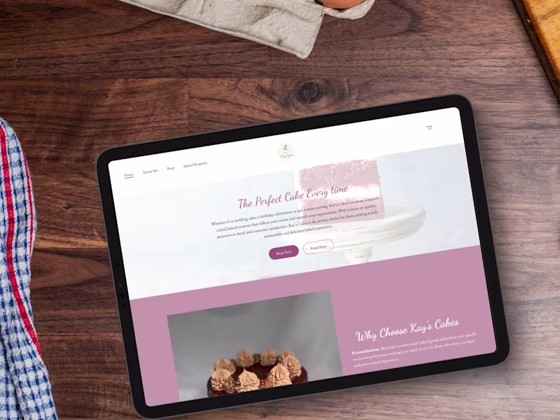 Cover image for Bakery Website Re-Design