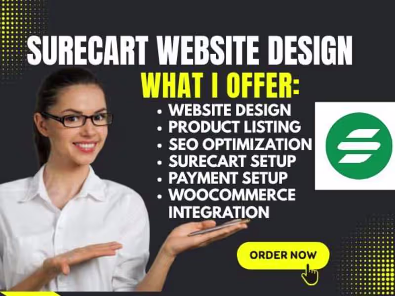 Cover image for I will setup ecommerce website with surecart woocommerce
