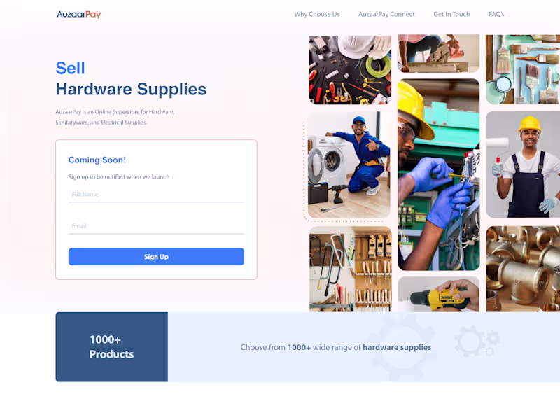 Cover image for Auzaarpay – Online Superstore for Hardware, Sanitaryware & Elec…