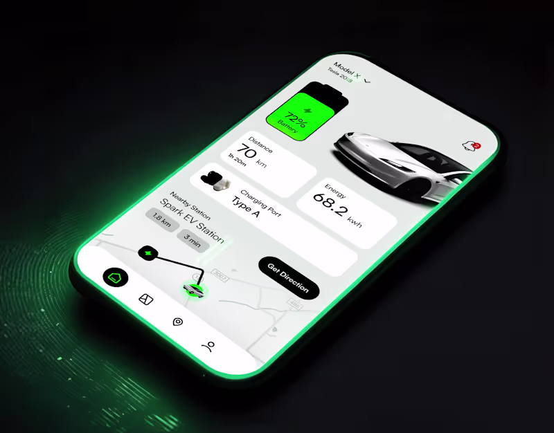 Cover image for EV Charging Station Finder Mobile App