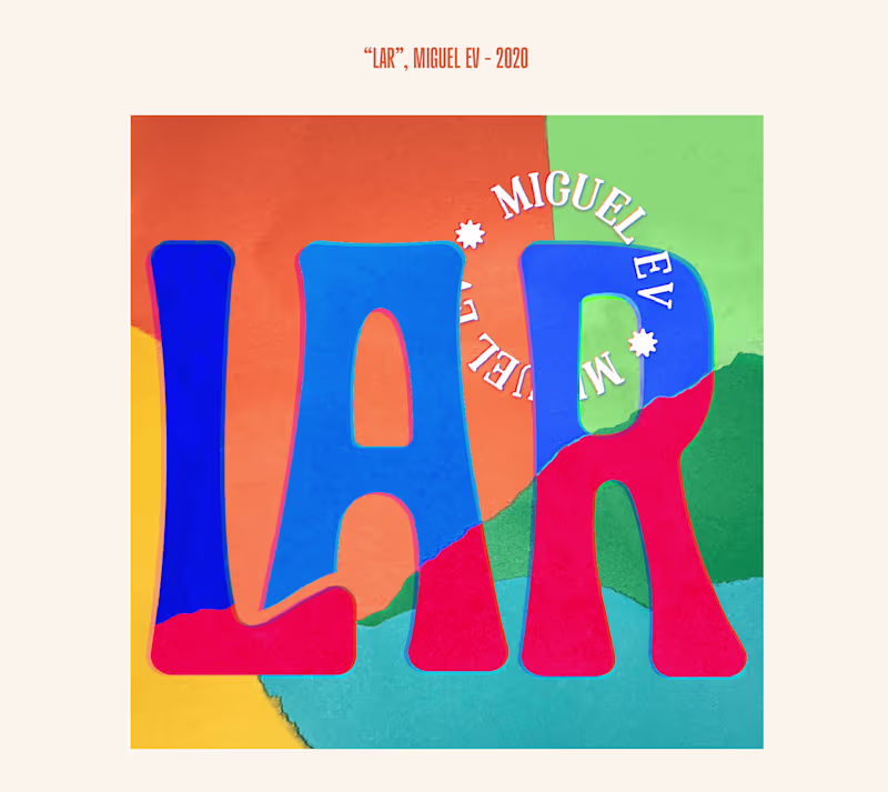 Cover image for EP cover and Spotify Canvas - Lar // Miguel Ev