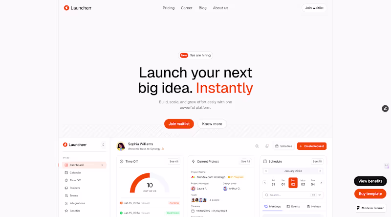 Cover image for Framer SAAS website development