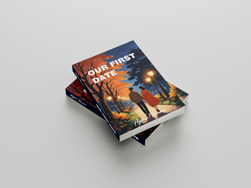 Cover image for Our First Date Book Cover Design