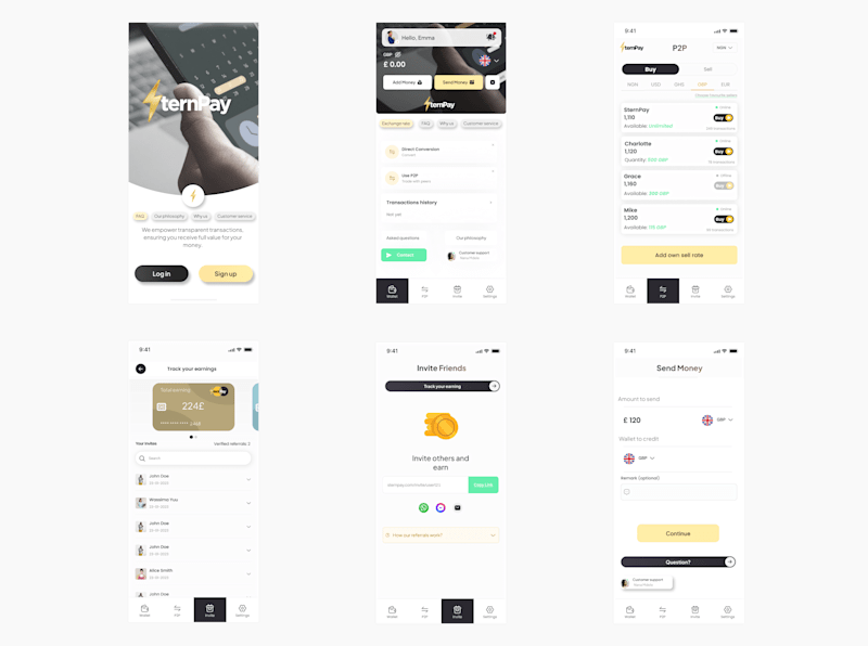 Cover image for P2P Currency Exchange App Design