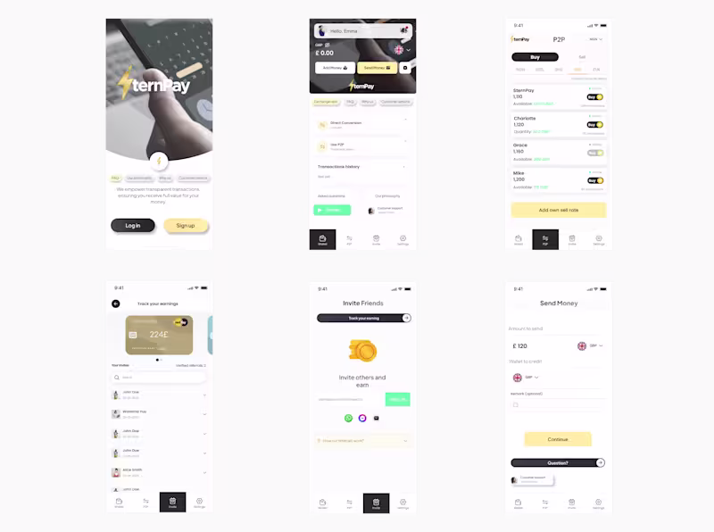Cover image for P2P Currency Exchange App Design