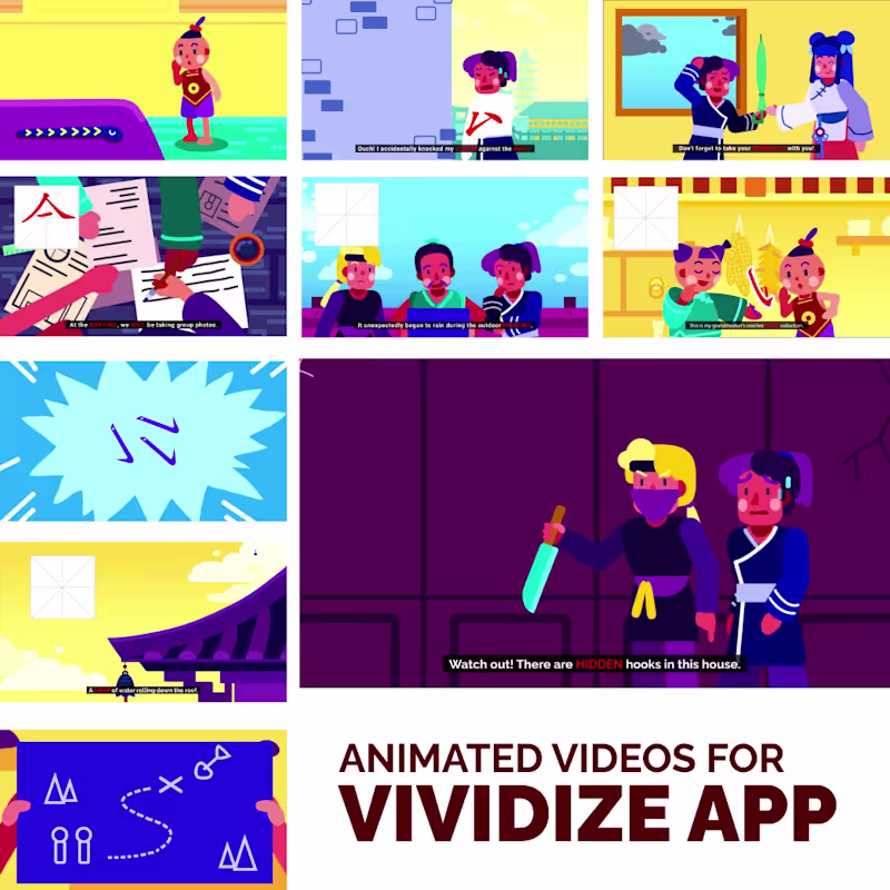 Cover image for Character Animations for VIVIDZE App