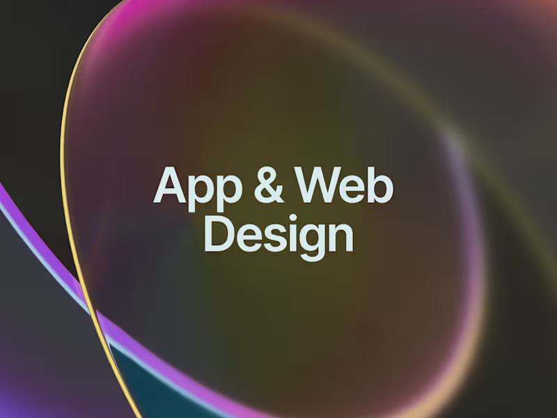 Cover image for Website and Mobile App Design