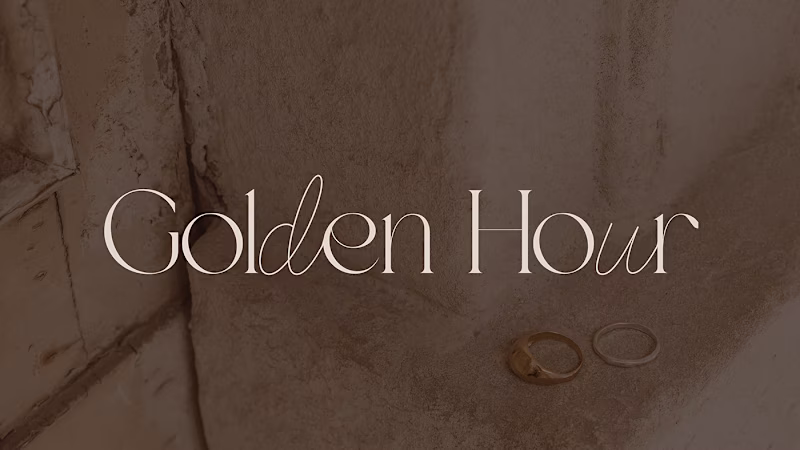 Cover image for Diseño identidad visual Brand Book Golden Hour