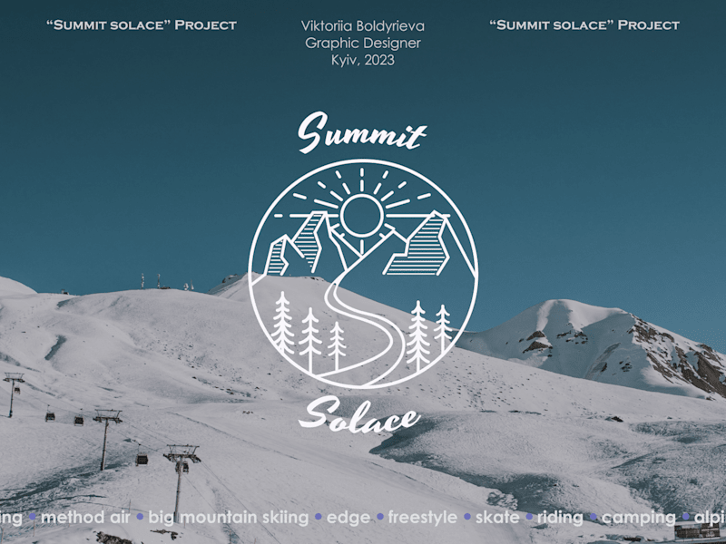 Cover image for Summit Solace | Ski Resort Brand | Logo