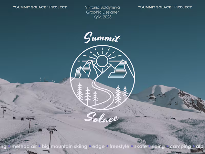 Cover image for Summit Solace | Ski Resort Brand | Logo