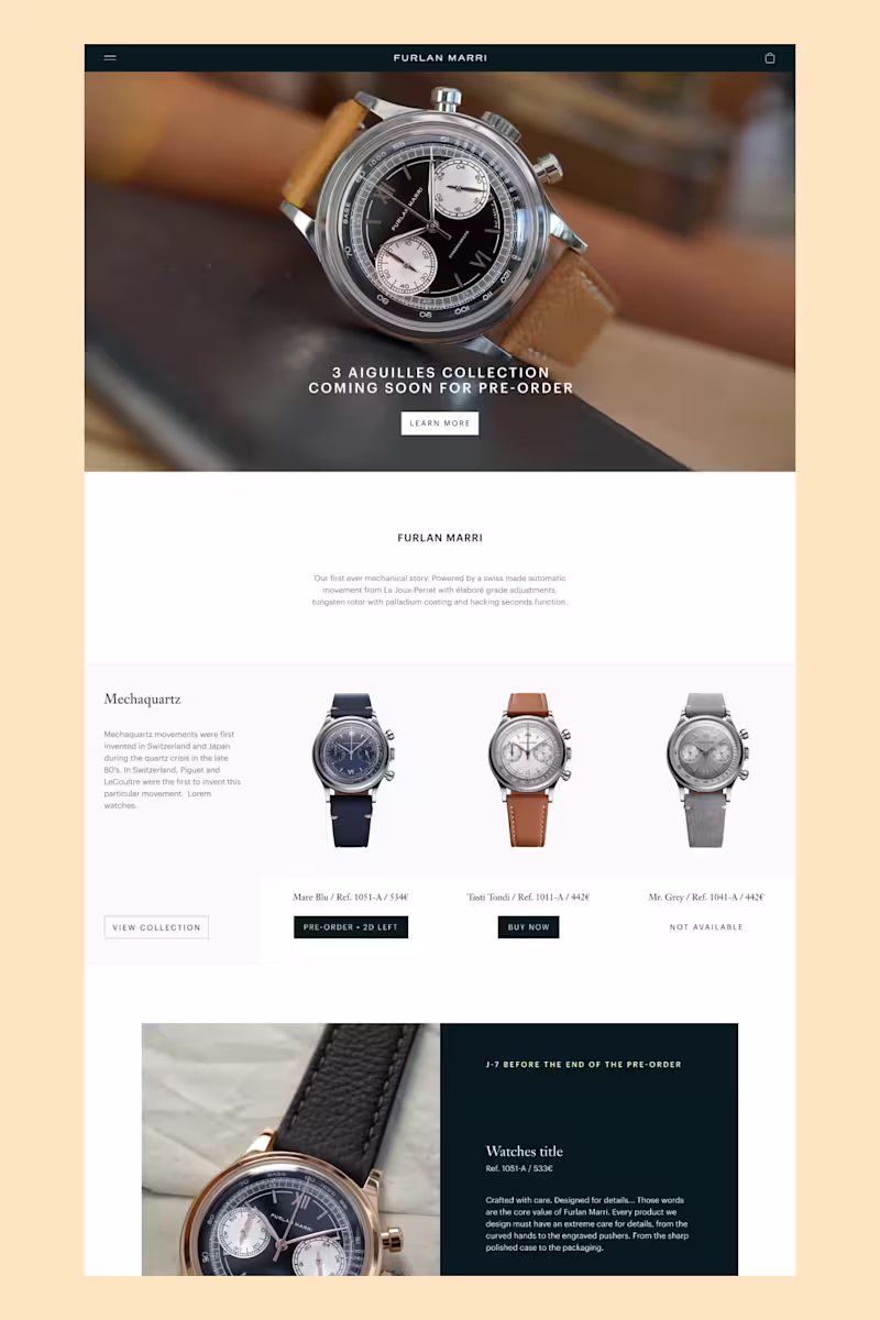 Cover image for Landing page design