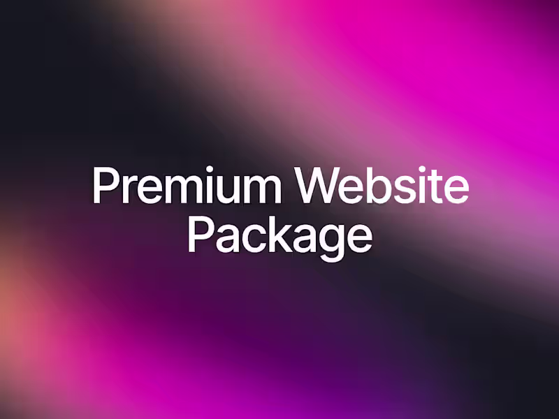 Cover image for Premium Website Package
