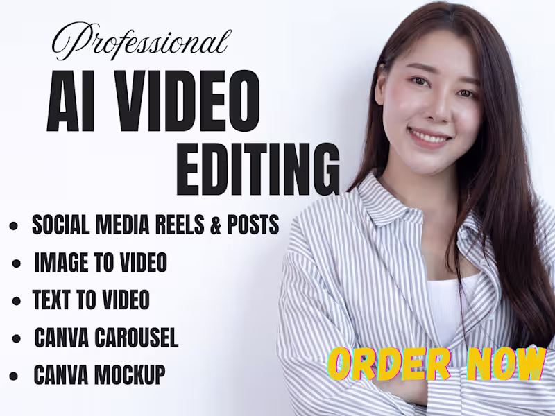 Cover image for Professional Video Editing | Ads, Reels & Multilingual Content.
