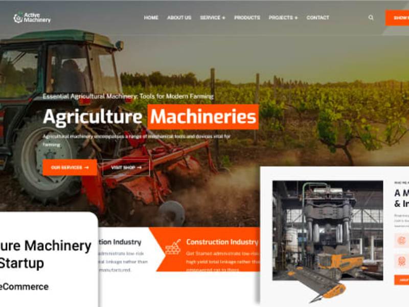 Cover image for Agriculture Machinery Selling Startup - Business + ECommerce