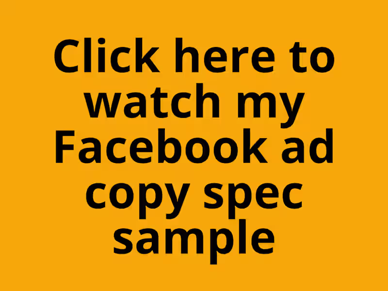Cover image for Facebook ad copy sample