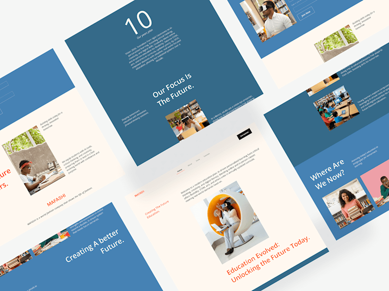 Cover image for Ed tech website landing page