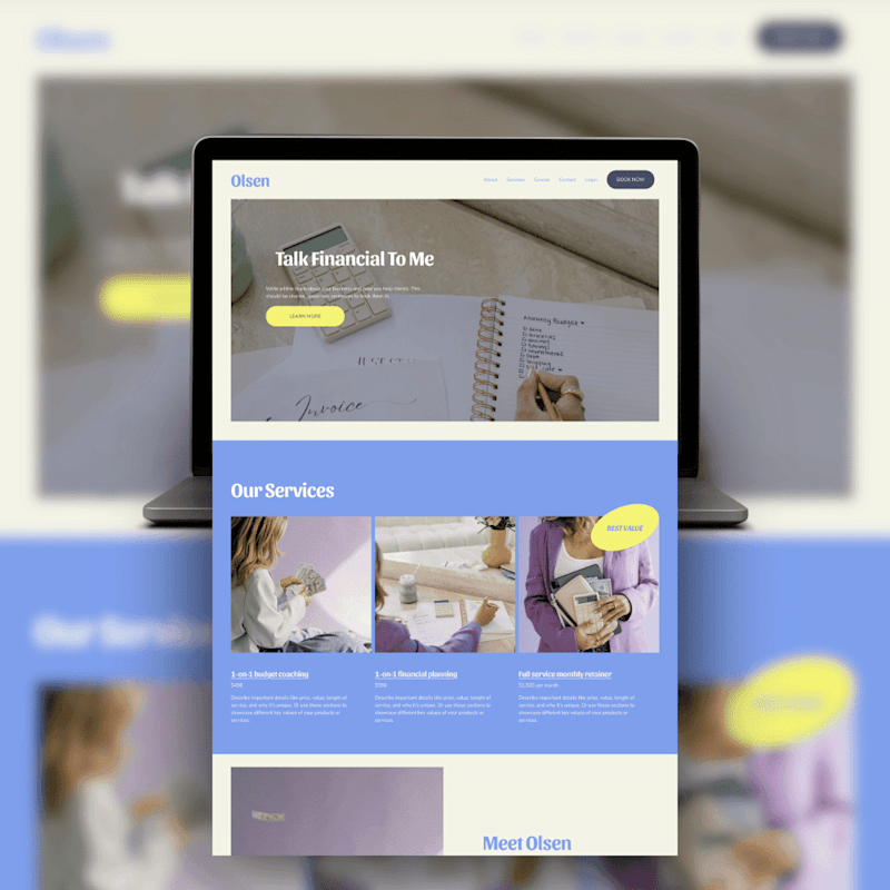 Cover image for Olsen Website Template
