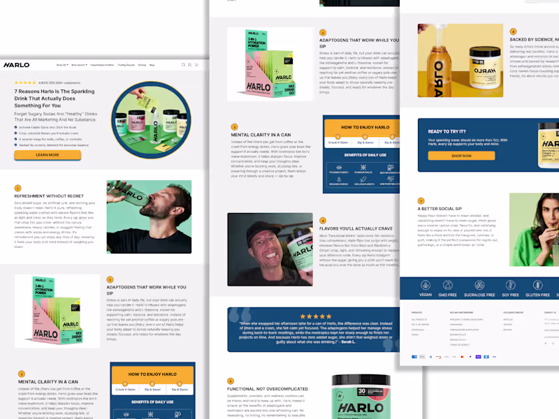 Cover image for High converting listicle page built in Replo