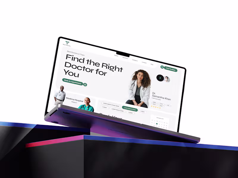 Cover image for Appointment Website Landing UI