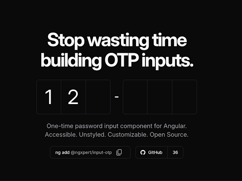 Cover image for ngxpert/input-otp