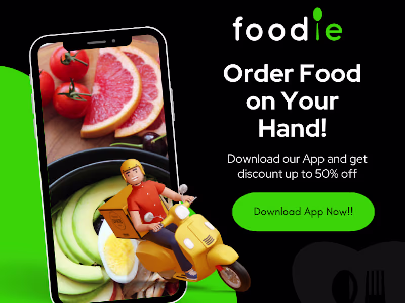 Cover image for Foodie Park: Food delivery App