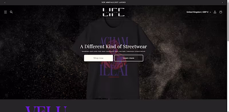 Cover image for Creation of Life of Tamil Streetwear Brand