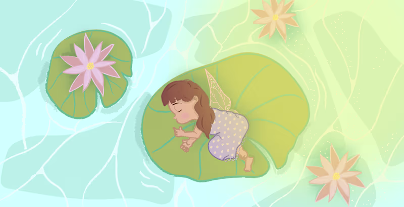 Cover image for Slumbering Fairy Illustration 