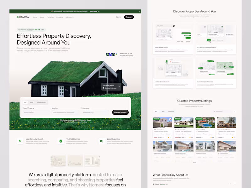 Cover image for Real Estate Landing Page